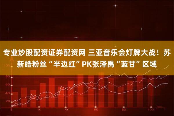 专业炒股配资证券配资网 三亚音乐会灯牌大战！苏新皓粉丝“半边红”PK张泽禹“蓝甘”区域